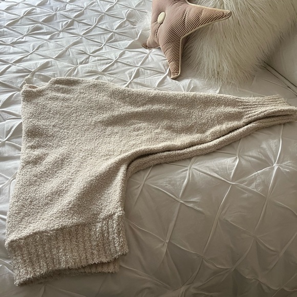 KAISLEY LARGE NUDE FUZZY SWEATER - Picture 3 of 3